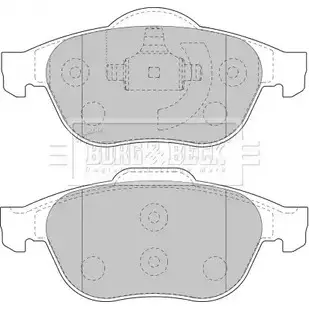 Тормозные колодки, дисковые, комплект BORG & BECK 5JJ5R5 BBP1731 HO44 3 3150399 изображение 0