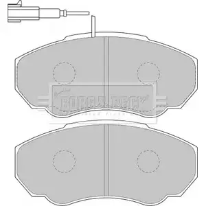 Тормозные колодки, дисковые, комплект BORG & BECK 3150404 T7UV6 BBP1736 X4 OYR2F
