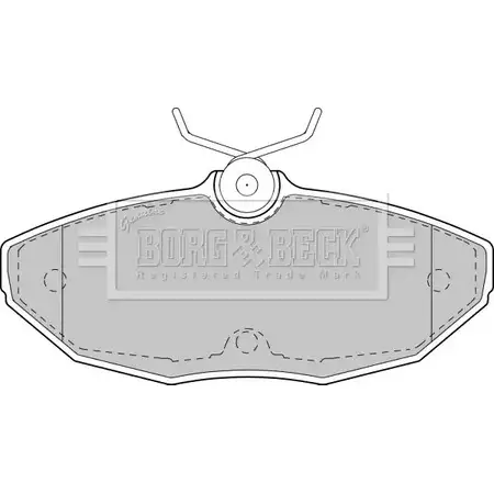 Тормозные колодки, дисковые, комплект BORG & BECK BBP1743 4VGK3PA 3150411 KE4 UMVZ изображение 0