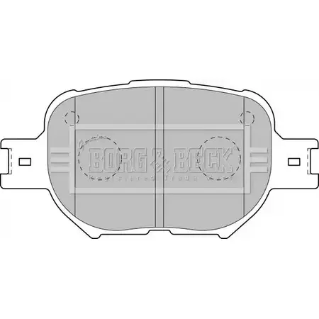 Тормозные колодки, дисковые, комплект BORG & BECK E4B Z7L MQWL3SP BBP1767 3150435 изображение 0