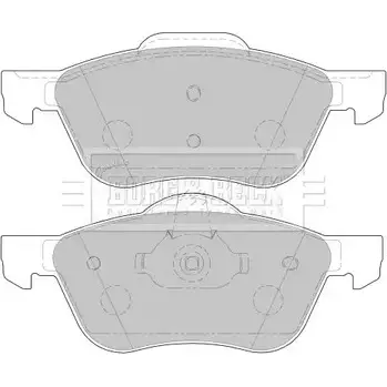 Тормозные колодки, дисковые, комплект BORG & BECK BBP1772 3150440 8 0Z1Q MA9NS изображение 0