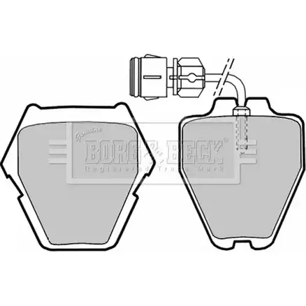 Тормозные колодки, дисковые, комплект BORG & BECK 3150448 BBP1780 PTSYRBO 1G D5I изображение 0