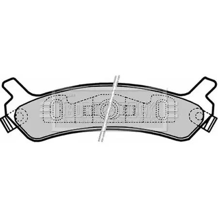 Тормозные колодки, дисковые, комплект BORG & BECK BBP1788 3150456 NRQ4AP8 V NIIN изображение 0