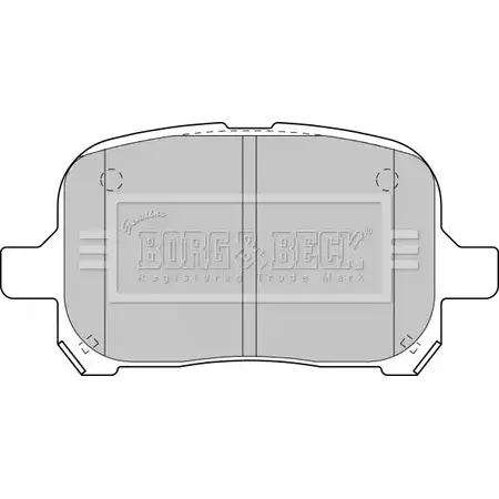 Тормозные колодки, дисковые, комплект BORG & BECK BBP1810 AAGLRV M22T XB9 3150478 изображение 0
