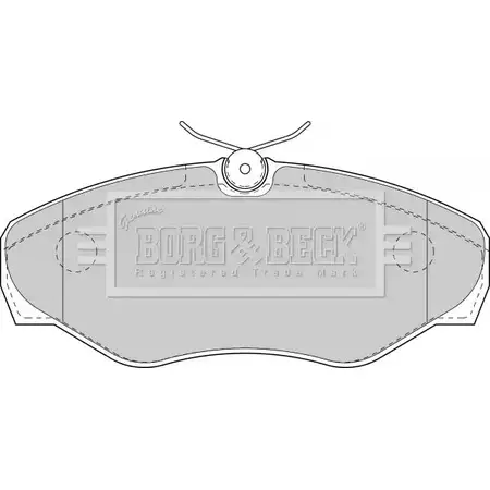Тормозные колодки, дисковые, комплект BORG & BECK BBP1812 3150480 W W5FV22 0UVS2 изображение 0