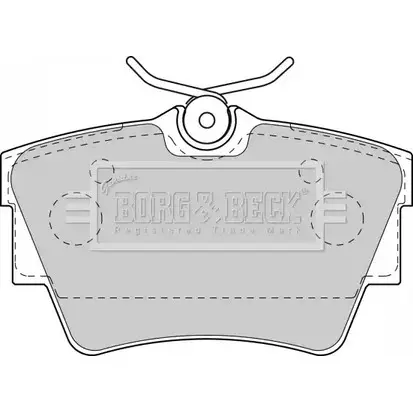 Тормозные колодки, дисковые, комплект BORG & BECK RF11M K BBP1813 3150481 EALI7 изображение 0