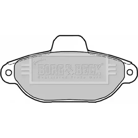 Тормозные колодки, дисковые, комплект BORG & BECK 871FT2N BBP1852 3150520 BHJO R1M изображение 0