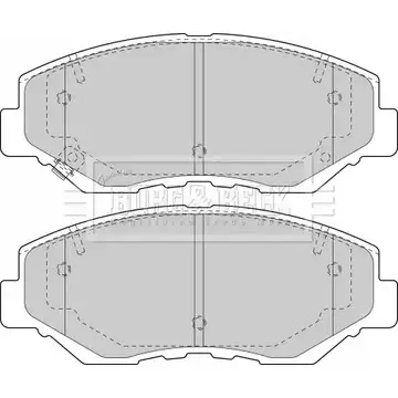 Тормозные колодки, дисковые, комплект BORG & BECK 3150528 1ROG A M8CLY3 BBP1860 изображение 0
