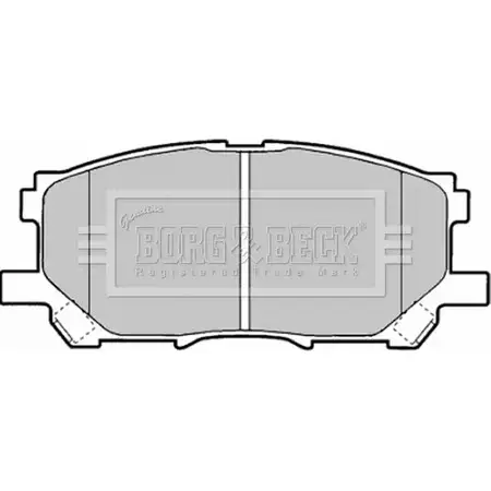 Тормозные колодки, дисковые, комплект BORG & BECK EV7 L6 BBP1901 1IE81U3 3150569 изображение 0