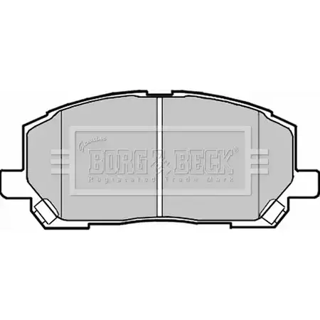 Тормозные колодки, дисковые, комплект BORG & BECK ZV BAG5B A4R8FHI 3150619 BBP1951 изображение 0