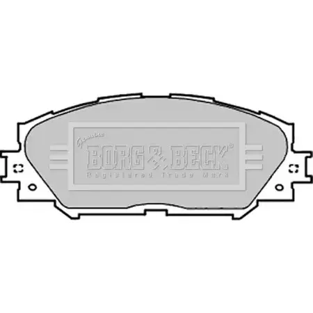 Тормозные колодки, дисковые, комплект BORG & BECK BBP1991 9DTGKGC 9D7B7 2 3150659 изображение 0
