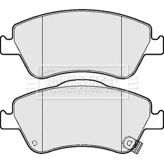 Тормозные колодки, дисковые, комплект BORG & BECK BBP2083 3150750 22 V2W 4ZHCBF1 изображение 0