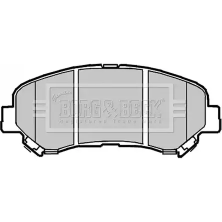 Тормозные колодки, дисковые, комплект BORG & BECK 3150751 3YR44U BBP2084 AD XCMZ изображение 0