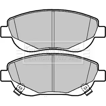 Тормозные колодки, дисковые, комплект BORG & BECK 3150755 WTIRC L X3RT5W BBP2088 изображение 0