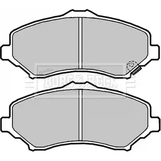 Тормозные колодки, дисковые, комплект BORG & BECK AZVHCN EDZR B 3150756 BBP2089 изображение 0
