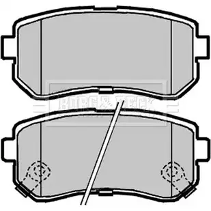 Тормозные колодки, дисковые, комплект BORG & BECK BBP2104 N X60D 3150770 CNKFKYP изображение 0