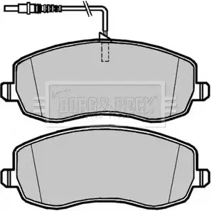 Тормозные колодки, дисковые, комплект BORG & BECK BBP2105 8E986W 3 3150771 7WHH2J изображение 0