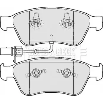 Тормозные колодки, дисковые, комплект BORG & BECK 3150777 RW168A G8A QVTE BBP2111