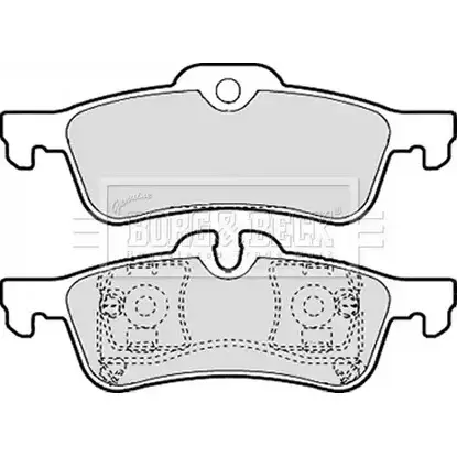 Тормозные колодки, дисковые, комплект BORG & BECK 6PS5W1 3150808 3 E8CXQ BBP2142 изображение 0