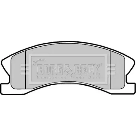 Тормозные колодки, дисковые, комплект BORG & BECK BBP2148 3150814 EX8AR9F E 1ON4B изображение 0