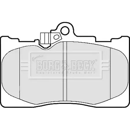 Тормозные колодки, дисковые, комплект BORG & BECK E 7R91 3150819 BBP2153 MPL8SA