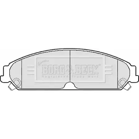 Тормозные колодки, дисковые, комплект BORG & BECK 17S2U F 3150822 ZG11X BBP2156 изображение 0