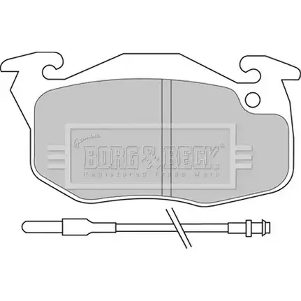 Тормозные колодки, дисковые, комплект BORG & BECK 3150825 BBP2159 5SQENEM E0D A4