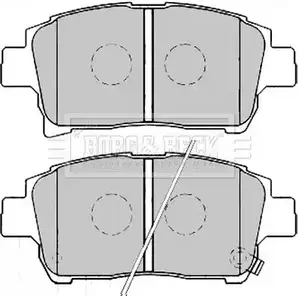 Тормозные колодки, дисковые, комплект BORG & BECK IFI IU BBP2164 ZTKT72 3150830 изображение 0