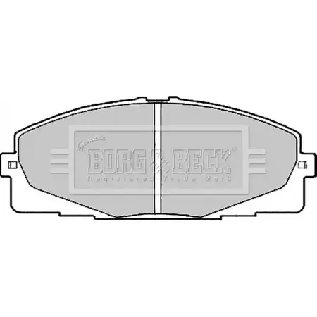 Тормозные колодки, дисковые, комплект BORG & BECK W5WLG 8X AKK8 3150862 BBP2197