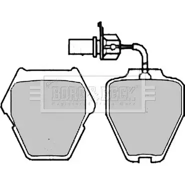 Тормозные колодки, дисковые, комплект BORG & BECK 3150863 T5 103M 7R7KG BBP2198 изображение 0