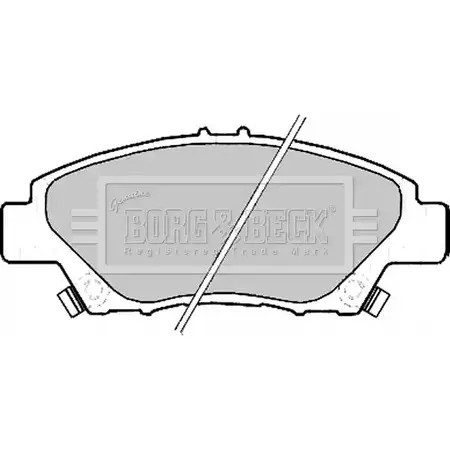 Тормозные колодки, дисковые, комплект BORG & BECK 0ARRZV L 3150872 BBP2207 RRQF6VK изображение 0