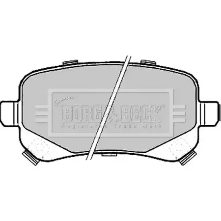 Тормозные колодки, дисковые, комплект BORG & BECK BBP2209 XDJ SH0 TVBY0W 3150874