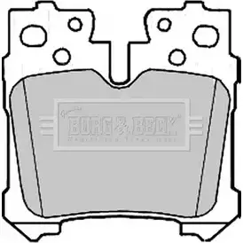 Тормозные колодки, дисковые, комплект BORG & BECK 61 Z8R BBP2212 3150877 8MDC5BQ изображение 0