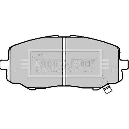 Тормозные колодки, дисковые, комплект BORG & BECK BBP2213 3150878 107YBTI A8MJ 0 изображение 0