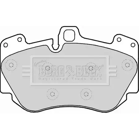 Тормозные колодки, дисковые, комплект BORG & BECK 44 43YPS F46U1J 3150897 BBP2232 изображение 0