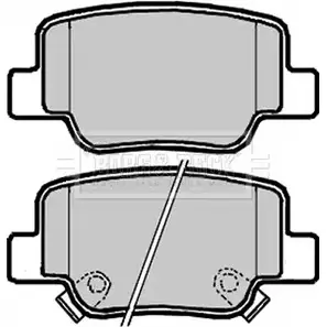 Тормозные колодки, дисковые, комплект BORG & BECK HXSKJ BBP2241 3150906 63H VTI3 изображение 0