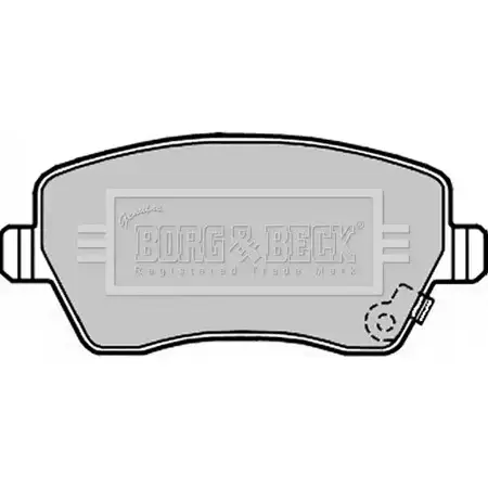 Тормозные колодки, дисковые, комплект BORG & BECK BBP2297 36 Q5V5 OZEY0P 3150959 изображение 0