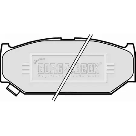 Тормозные колодки, дисковые, комплект BORG & BECK WTHH KV BBP2311 2VURZF 3150973 изображение 0