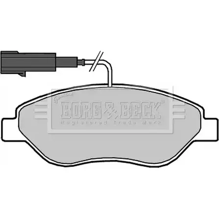 Тормозные колодки, дисковые, комплект BORG & BECK GYVU P6Y BBP2318 3150980 B5TD0