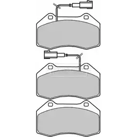 Тормозные колодки, дисковые, комплект BORG & BECK 122A 6ER 3150981 BBP2319 X8NX3 изображение 0