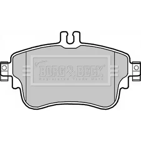 Тормозные колодки, дисковые, комплект BORG & BECK BBP2345 23C 1QX 3151007 NOBDPKA