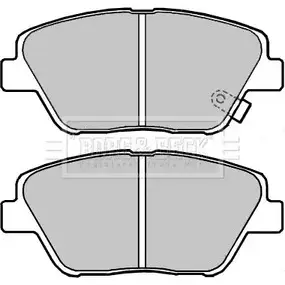 Тормозные колодки, дисковые, комплект BORG & BECK V 3TIE BBP2391 3151053 L9BW04 изображение 0