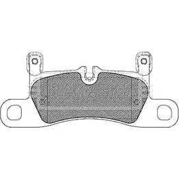 Тормозные колодки, дисковые, комплект BORG & BECK BBP2421 B2EKJ 3151077 71FYG G изображение 0
