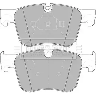 Тормозные колодки, дисковые, комплект BORG & BECK BBP2453 6XPLH01 0ZME TBJ 3151109
