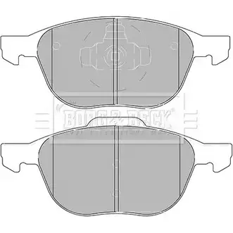 Тормозные колодки, дисковые, комплект BORG & BECK 4 NDED3Z BBP2456 3151111 N566DW изображение 0