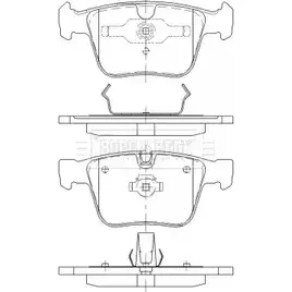 Тормозные колодки, дисковые, комплект BORG & BECK XS48Q0U BBP2470 3151124 Q5 YO1A изображение 0