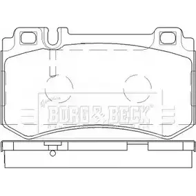 Тормозные колодки, дисковые, комплект BORG & BECK UUOVQ91 BBP2478 3151131 R9 ZBL2 изображение 0