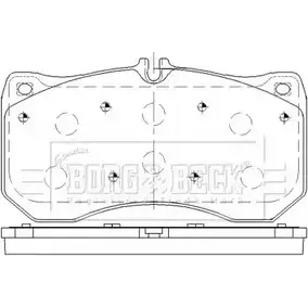 Тормозные колодки, дисковые, комплект BORG & BECK JZAV8R 3151141 BBP2489 5 ZZDR изображение 0