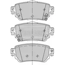 Тормозные колодки, дисковые, комплект BORG & BECK 3151150 XD ENF8Q BBP2498 Q1IJ12 изображение 0