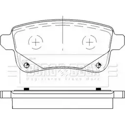 Тормозные колодки, дисковые, комплект BORG & BECK U95RU T JEMY6 3151186 BBP2538 изображение 0